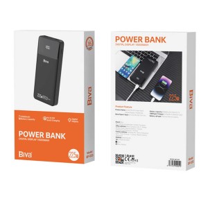 پاوربانک بیوا مدل BP020 ظرفیت 10000 میلی آمپر ساعت توان 22.5 وات